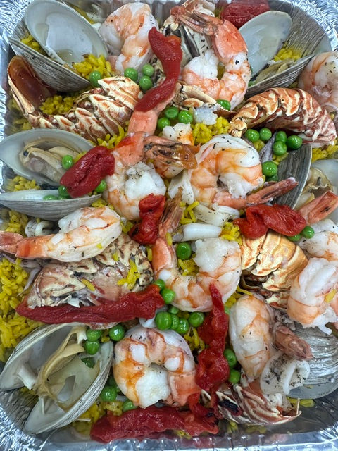 Half Tray of Seafood Paella